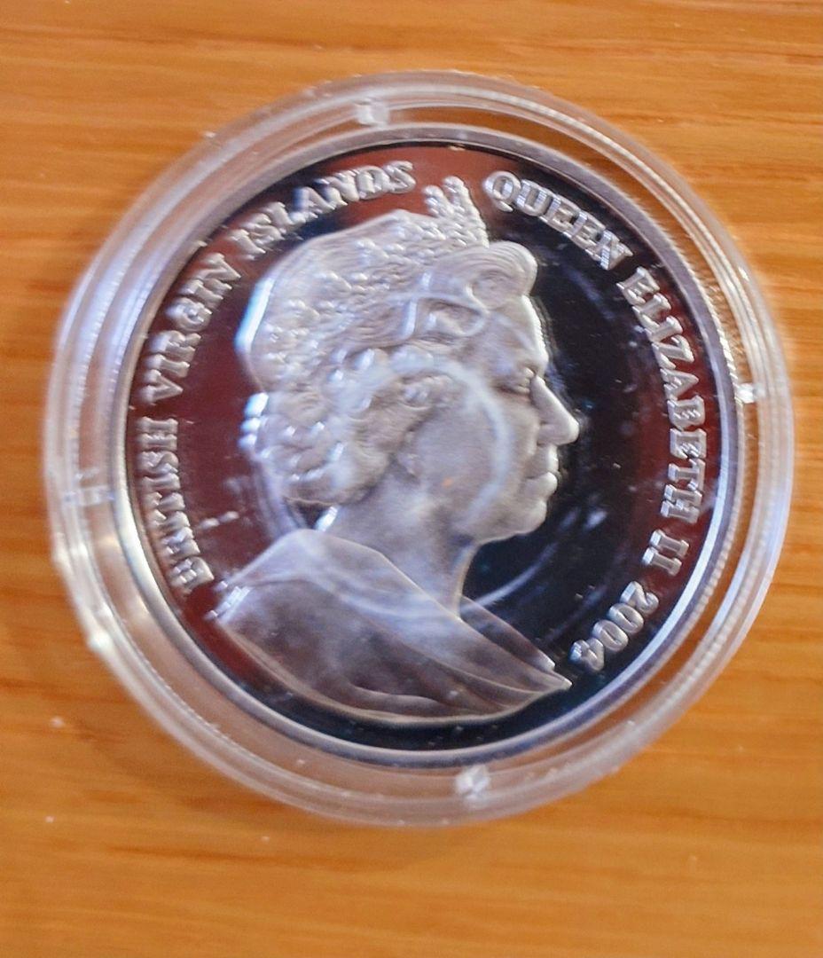 2004 ヴァージン諸島　ピーターラビット　10ドル銀貨