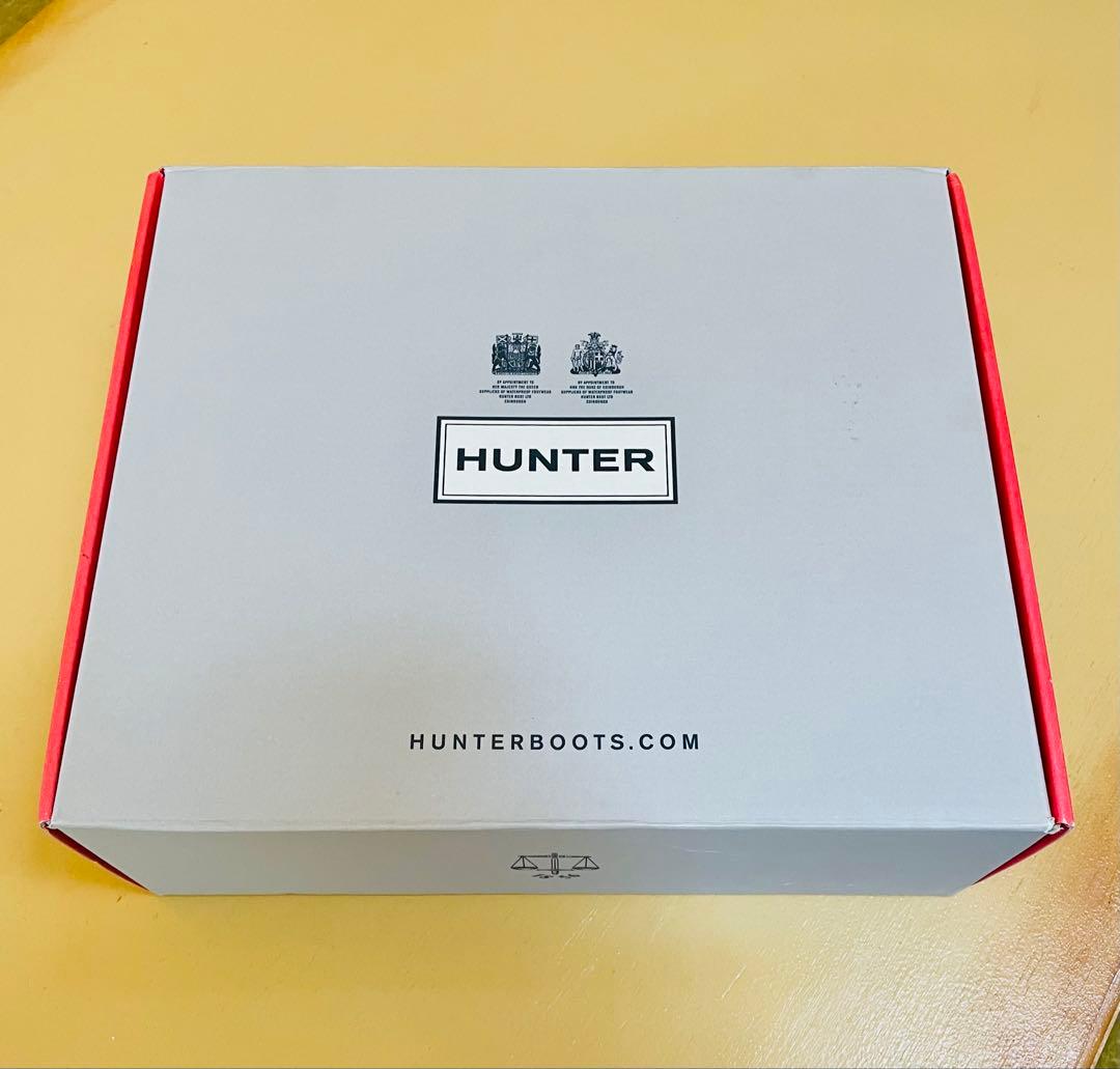 HUNTER ブラックショートブーツ　24㎝　UK5 、US7、EU38 新品