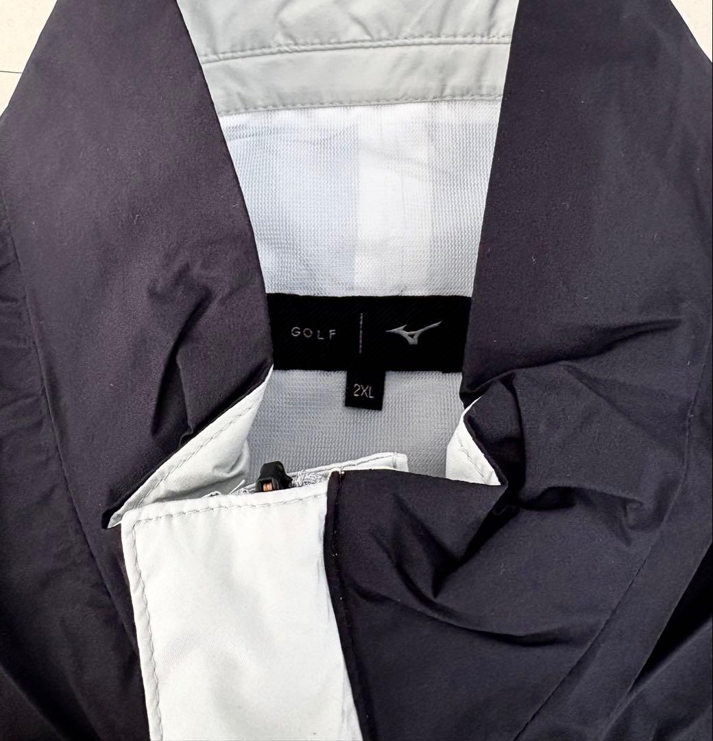 レインコート　レインウェア　長袖　ミズノ　ムーブレインスーツ　グレー　ゴルフ