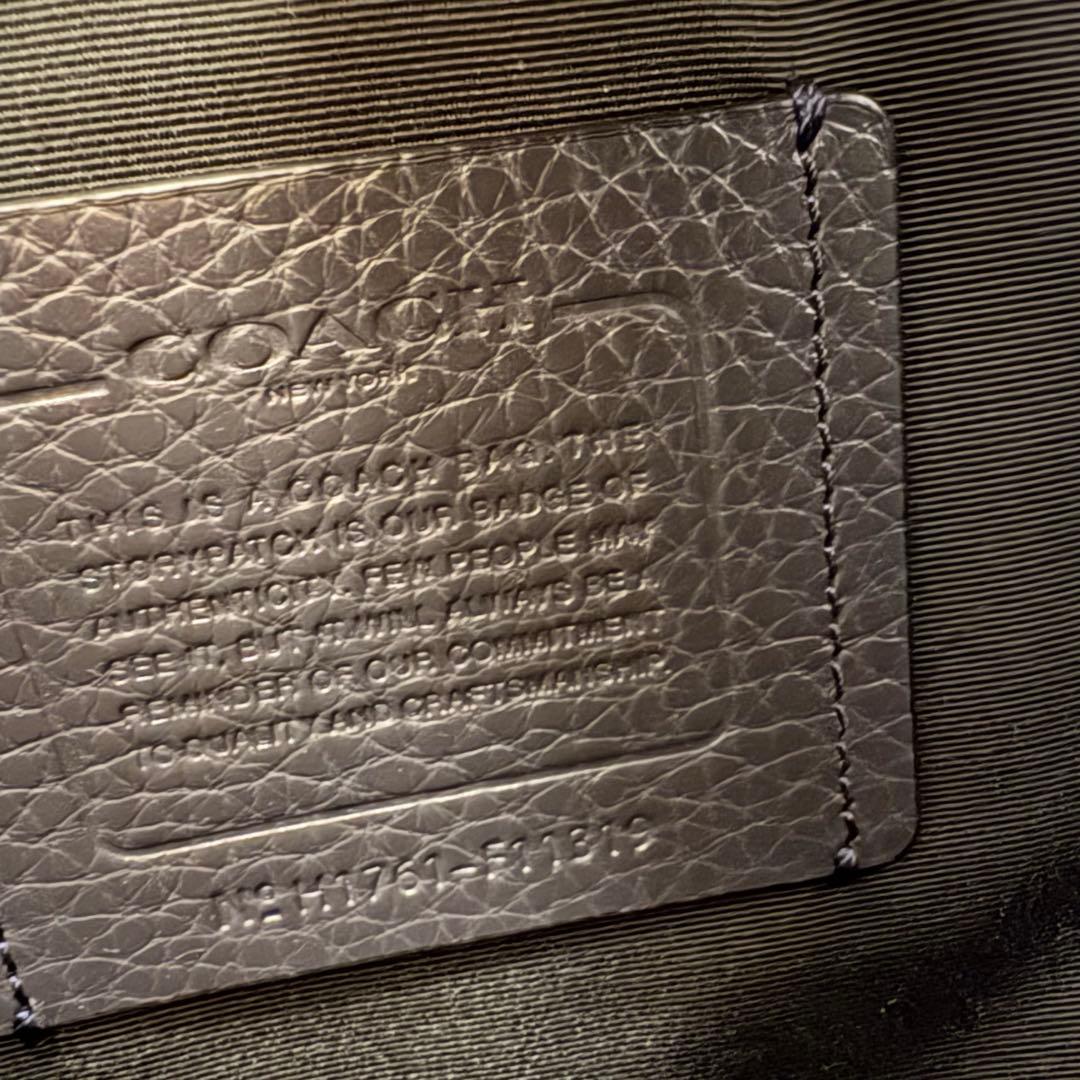 COACH F11319 ハミルトン ペブルドレザー ビジネスバッグ GRY