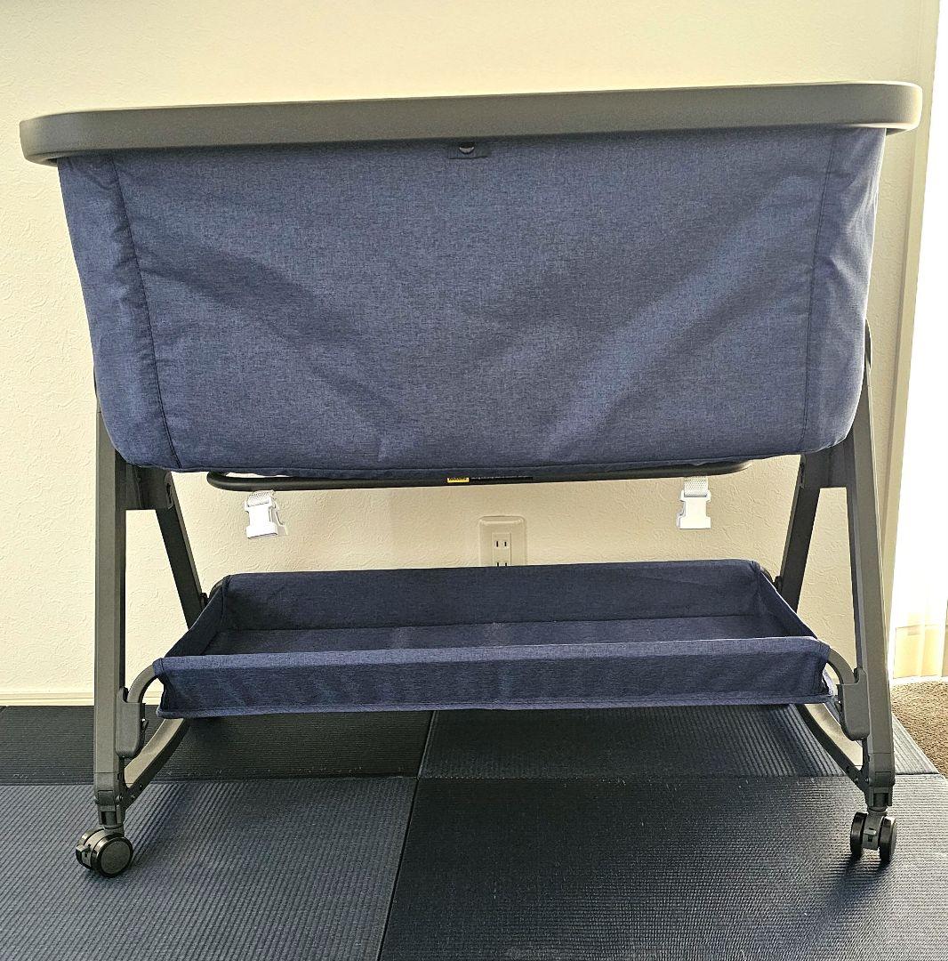 【美品】HZDMJ ベビーベッド ネイビー