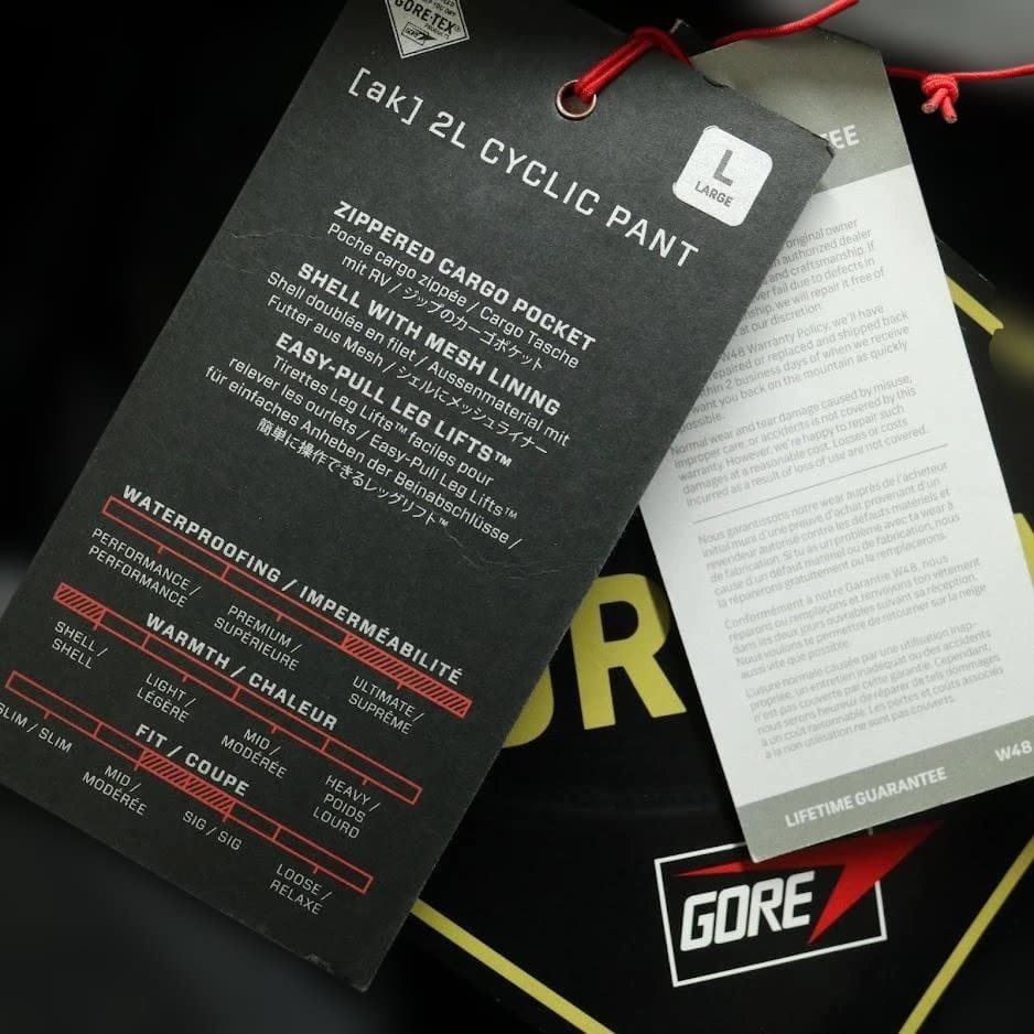 【タグ付き】BURTON バートン ak GORE-TEX サイクリックパンツL