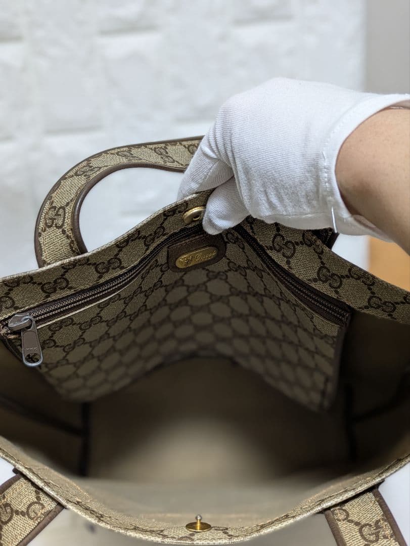 GG柄トートバッグ ブラウン系