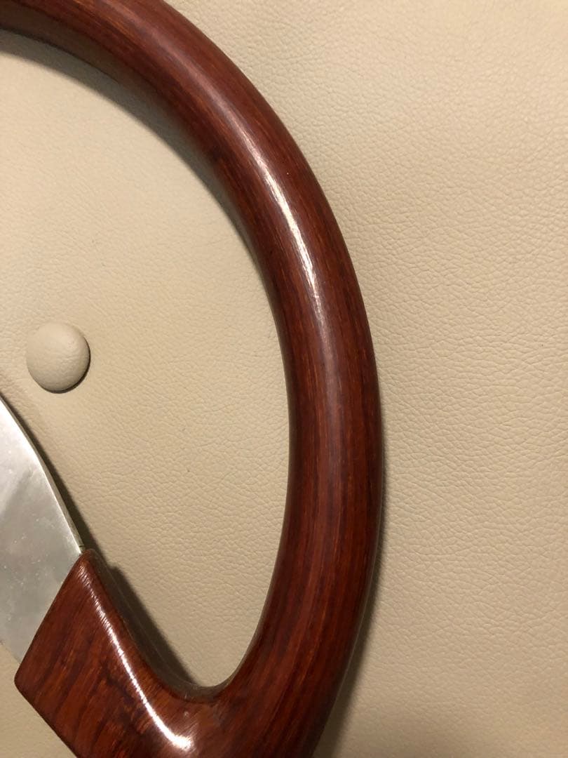 【送料込み】PRONTO ウッドステアリング　ハンドル　ホーンキャップ付き