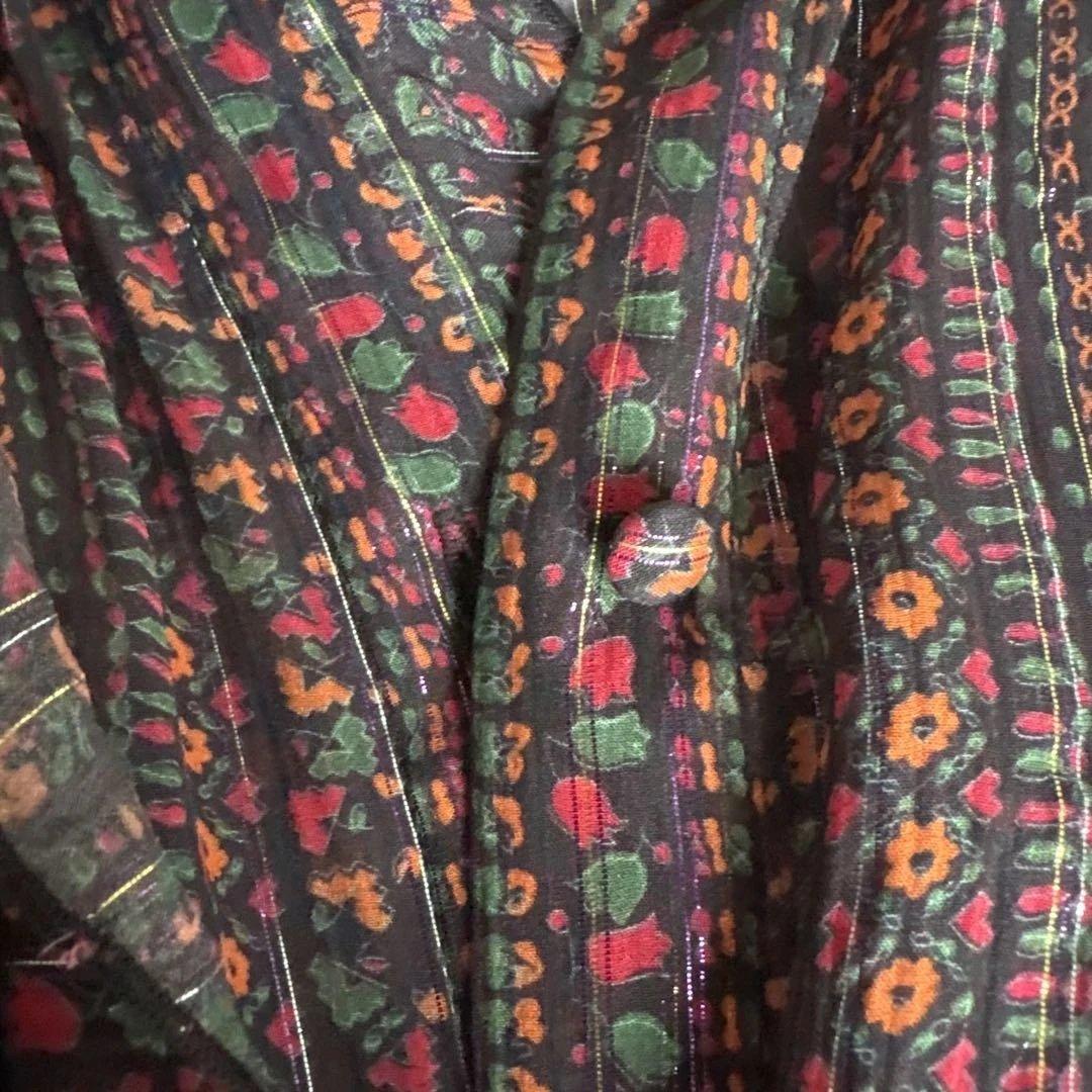 SÉZANE フリル付き花柄シャツ 36