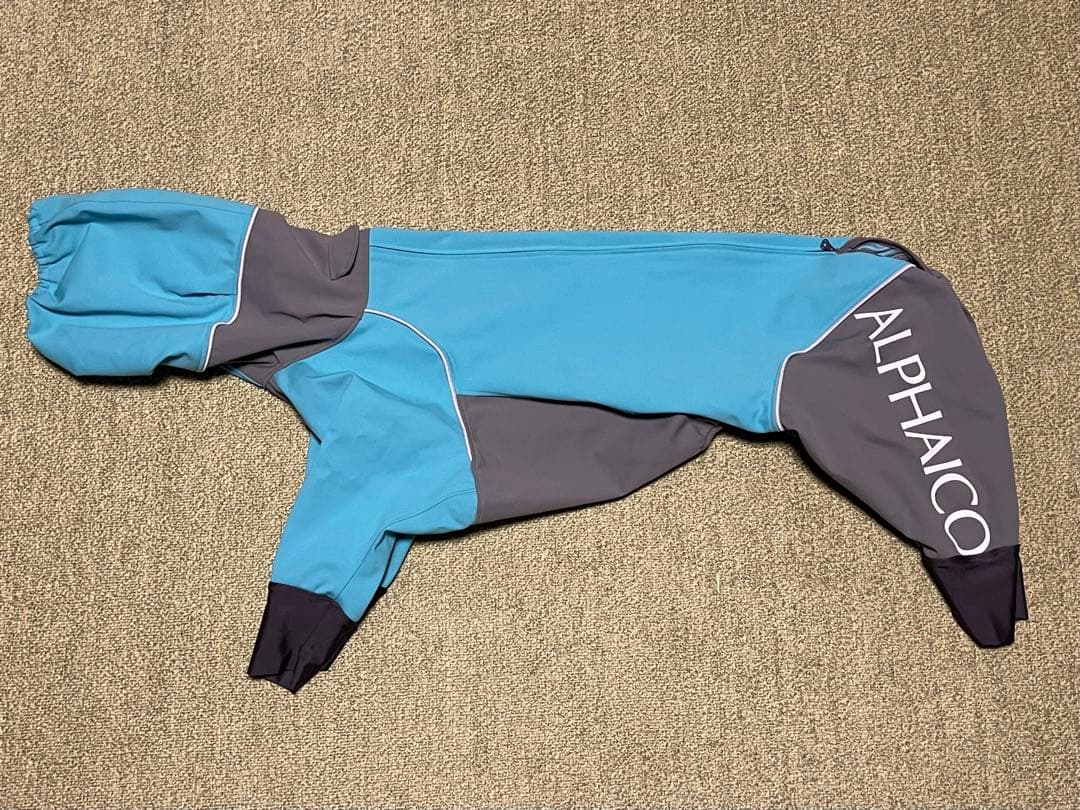 ALPHAICO 犬用レインコート フード付き