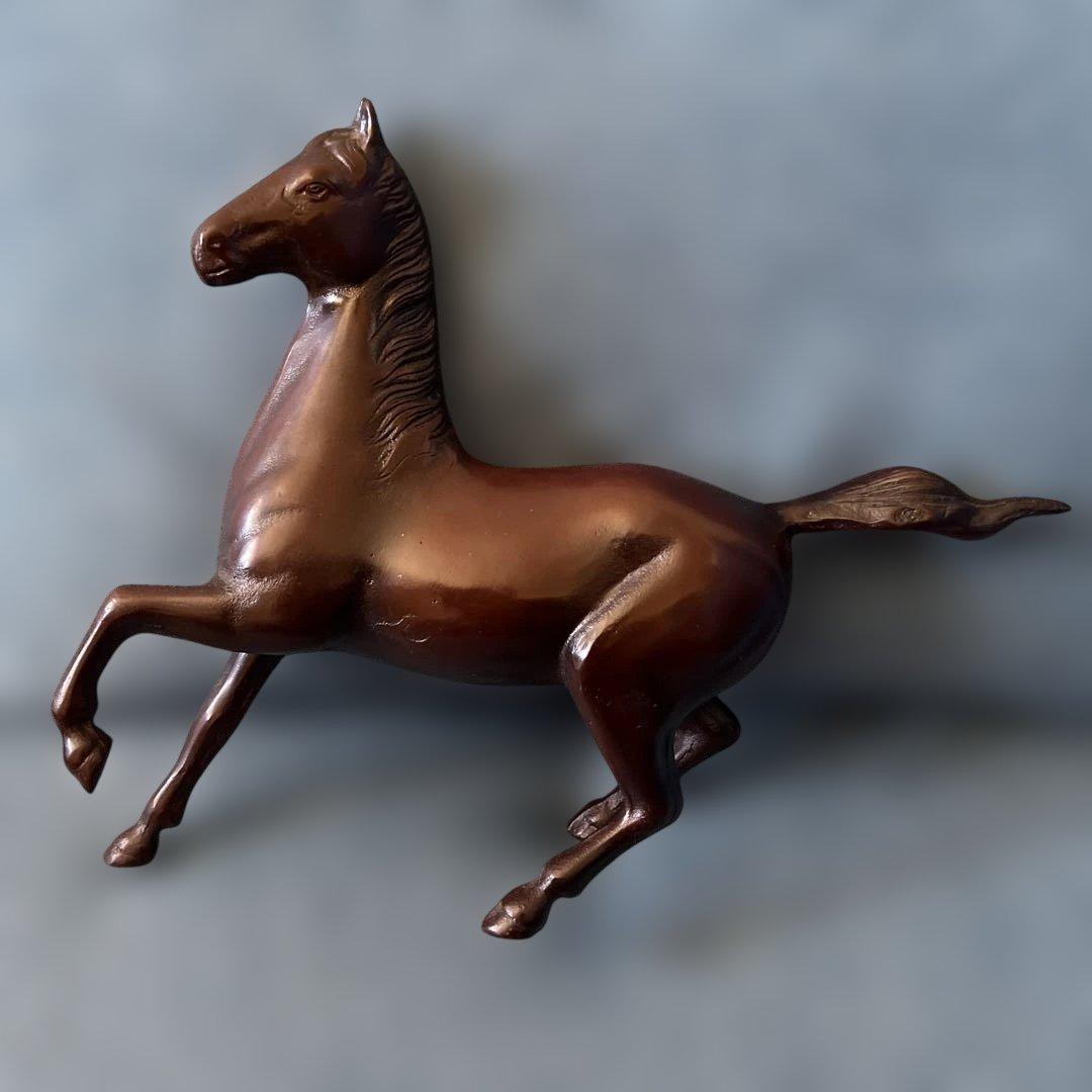 ブロンズ製 馬の置物 ウィンズ帯封付き