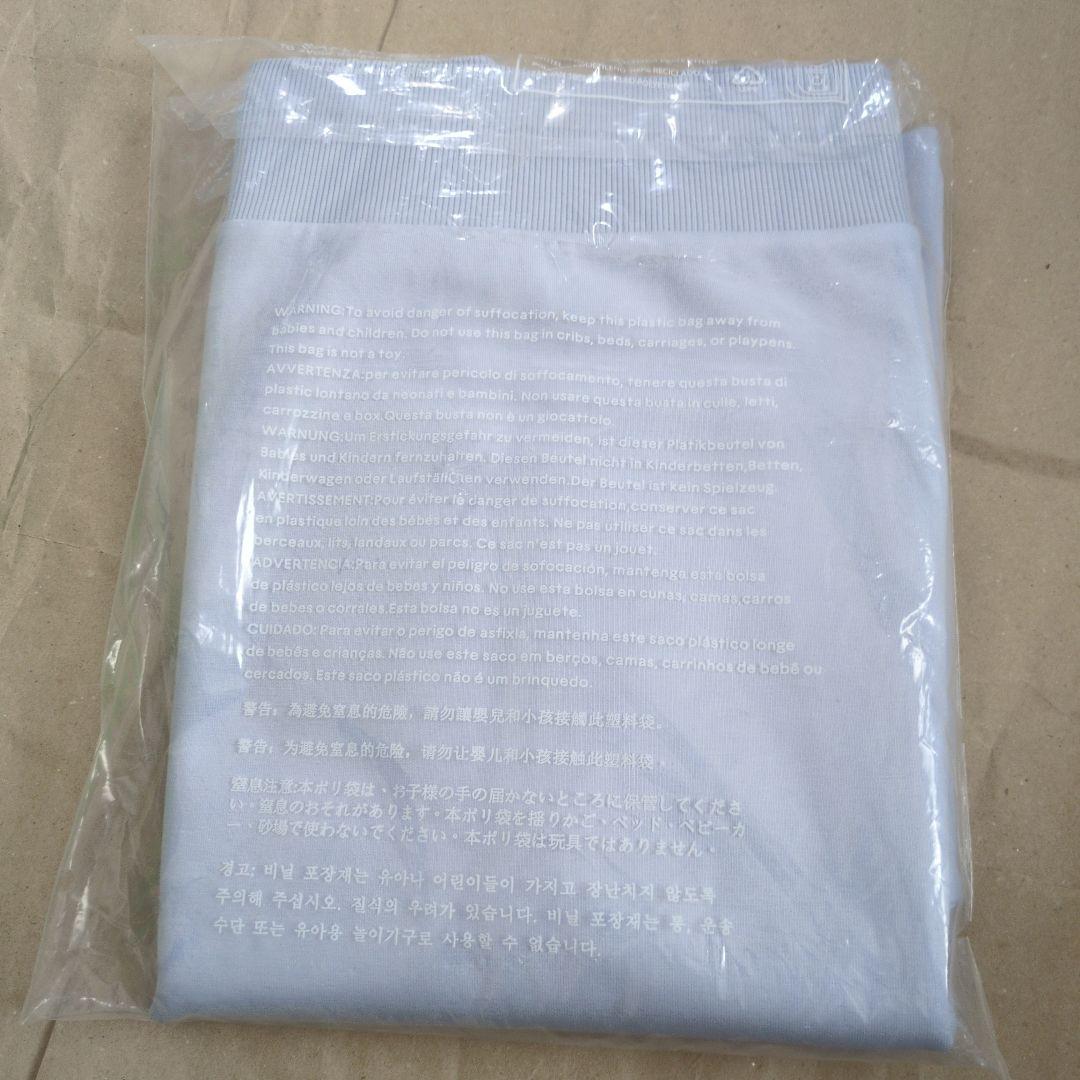 LACOSTE ネームジャカードモックネックスウェット S ライトブルー 新品