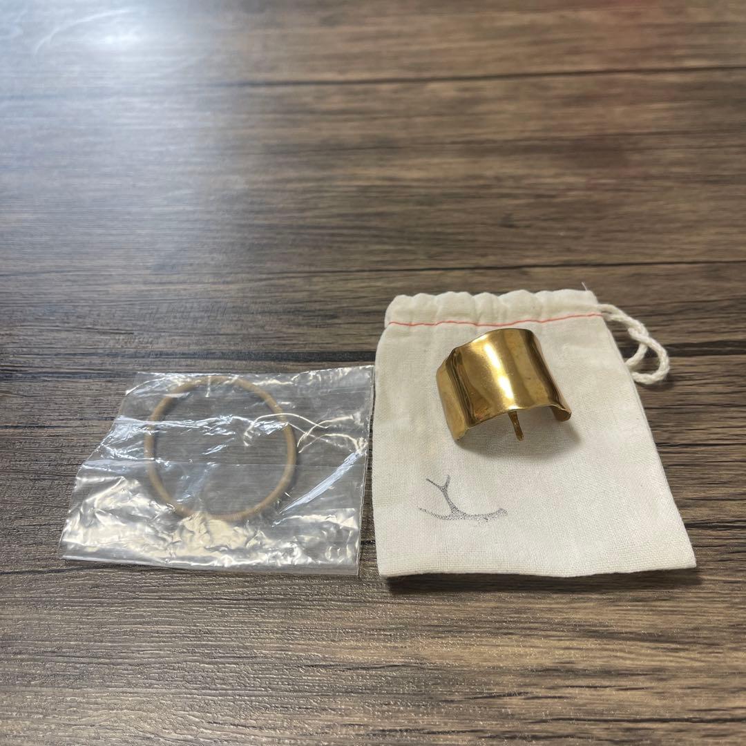 【本日限定値下げ】PLUIE プリュイ ソウヘアピアスM シャンパーニュ