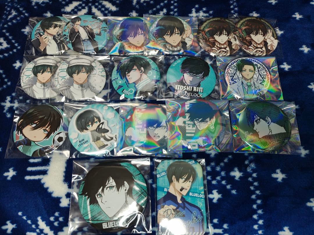 ブルーロック　ブルロ　糸師凛　缶バッジ　プリンセスカフェ