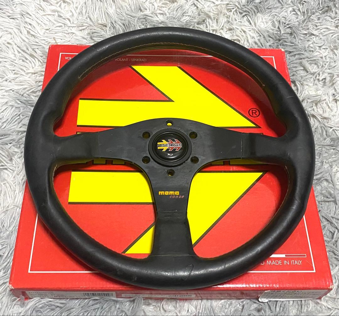 MOMO CORSE 350mm レザーステアリング　即決大歓迎