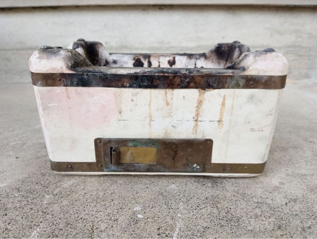 超稀少！能登　天然岩切出　コンロ 七輪　 角型　小型