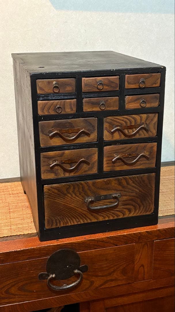 古民具　古引き出し　小物入れ　古箪笥　アンティーク　小道具　飾り物