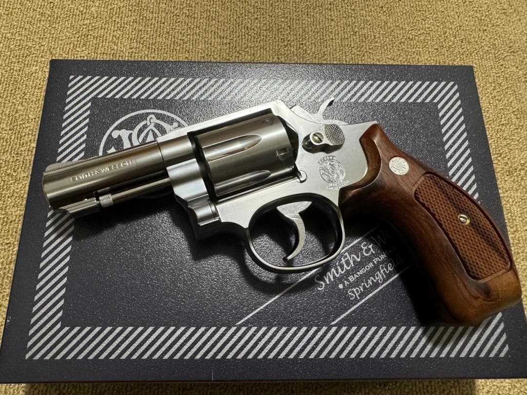 タナカ　M65　ガスガン　ステンレスフィニッシュ Ver.3（木製グリップ付）