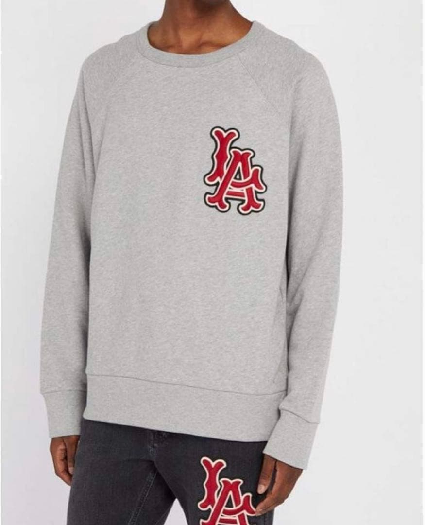 GUCCI LAロゴ刺繍 グレー スウェット