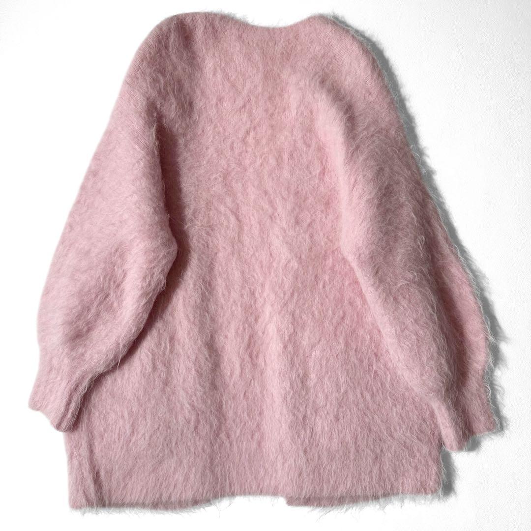 ストラ　stola. アルパカ混 シャギーニット カーディガン ピンク