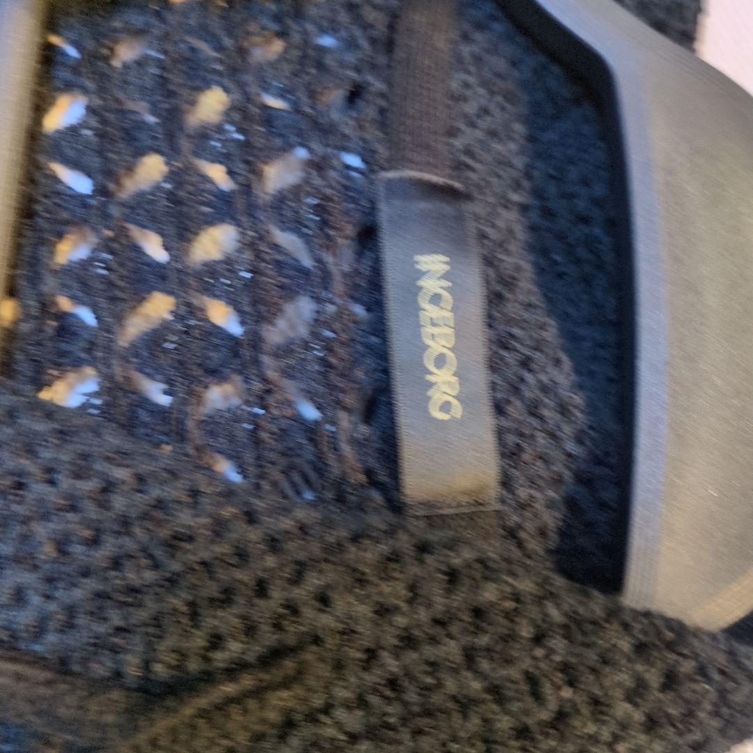 やまちゃんINGEBORG 黒 レース編み カーディガン