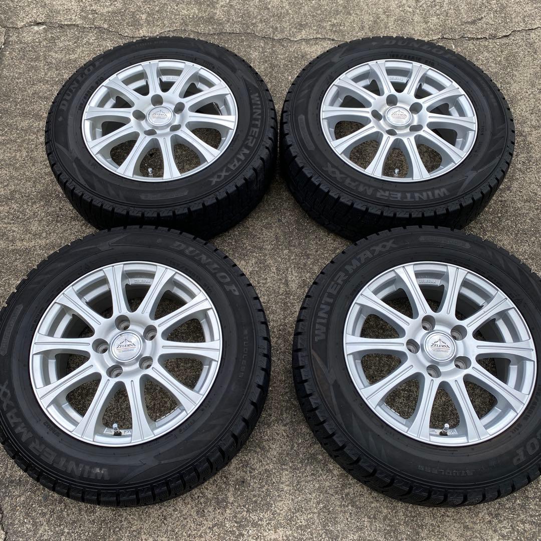 ◇中古溝有りダンロップ195/65R15スタッドレスセット セレナc25、c26