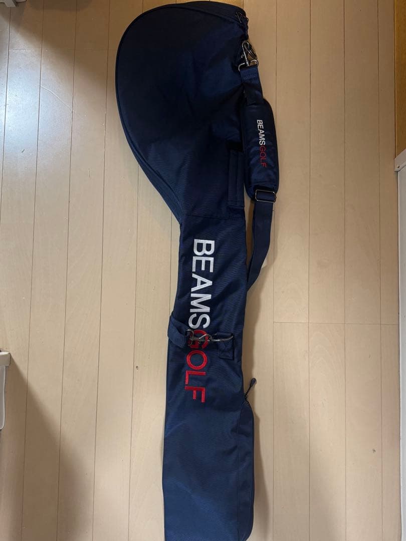 美品BEAMS GOLF ゴルフバッグ ネイビー