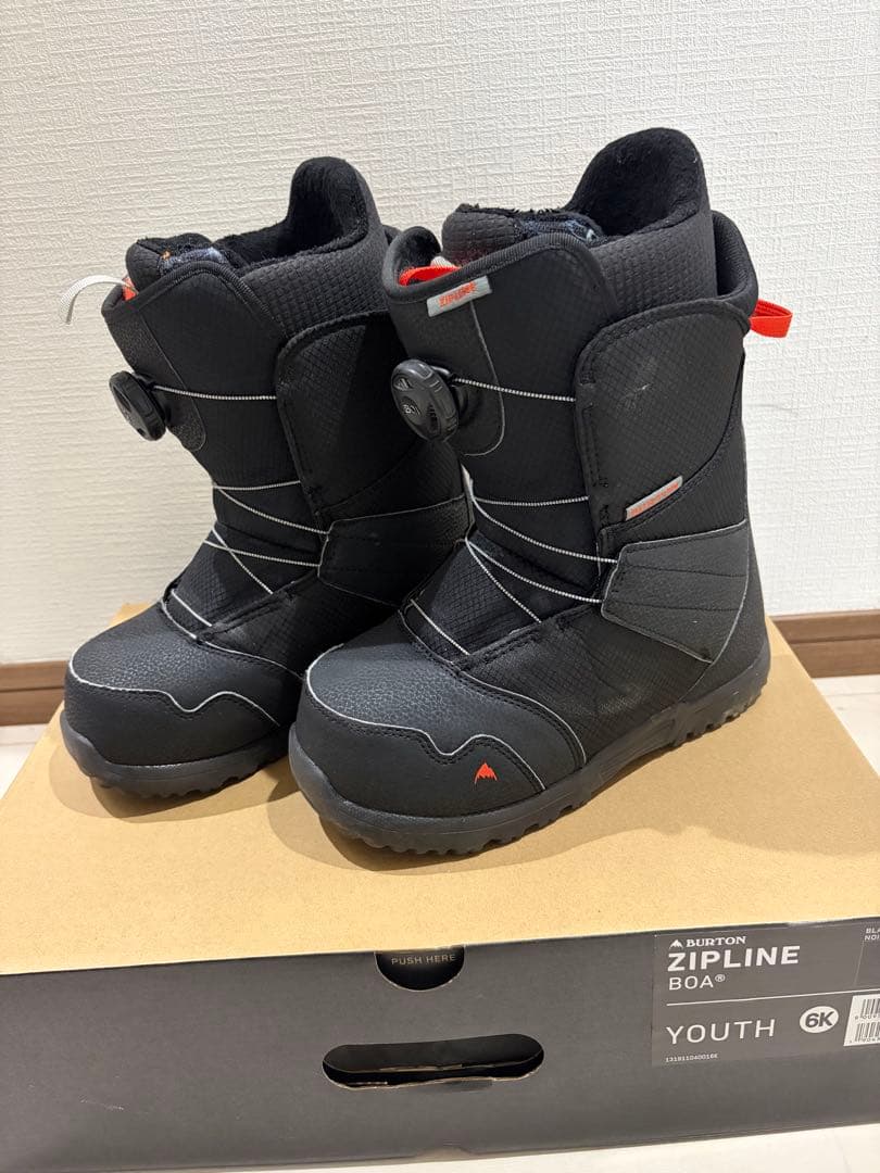 Burton Zipline 24cm スノーボードブーツ YOUTH 6K