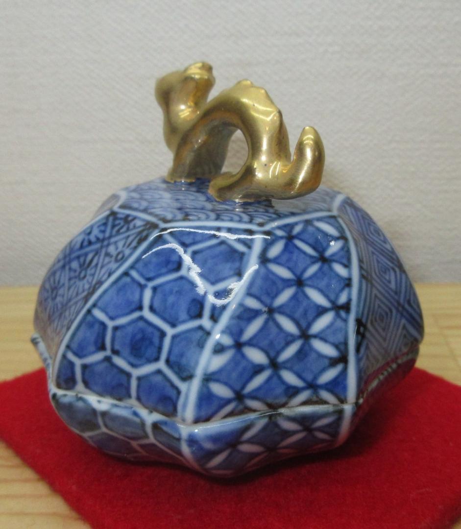 送料込【逢絢亭・新品】茶道具 香合 京焼 祥瑞 龍 平安昭阿弥 高野昭阿弥 共箱