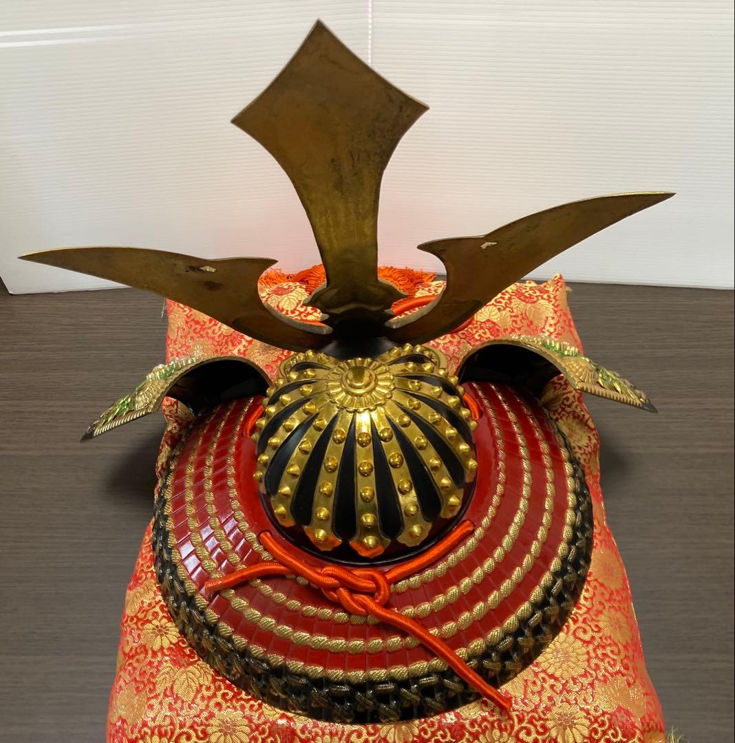 【伝統鋳芸】出世 獅子兜 瑞島謹製 重量6kg (商標登録: 大楠公)