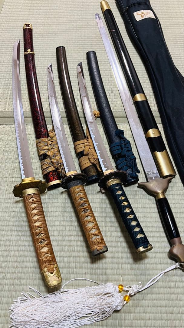 模造刀 太極拳 剣 大刀 脇差 まとめ売り キャリングケース 251130-3