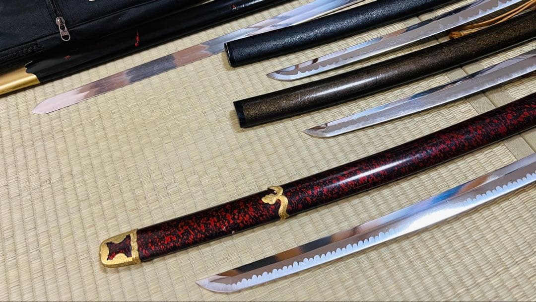 模造刀 太極拳 剣 大刀 脇差 まとめ売り キャリングケース 251130-3