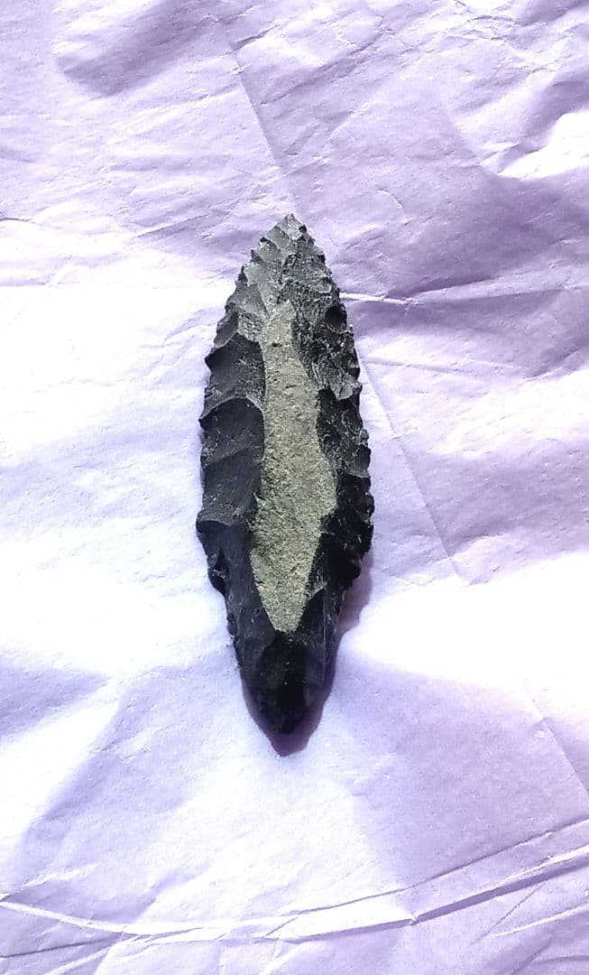 サヌカイト 石器 365 h 槍 模写