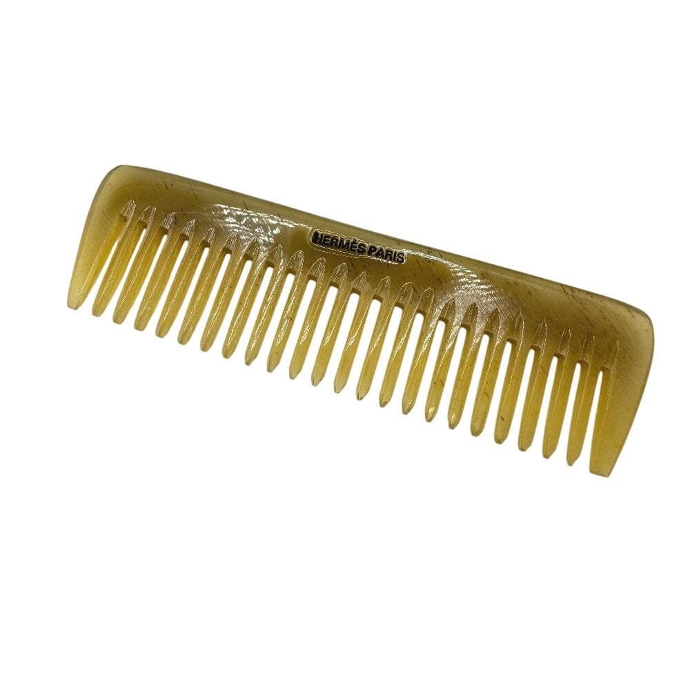 【極美品】エルメス バッファローホーン コーム レザー ブルー レア