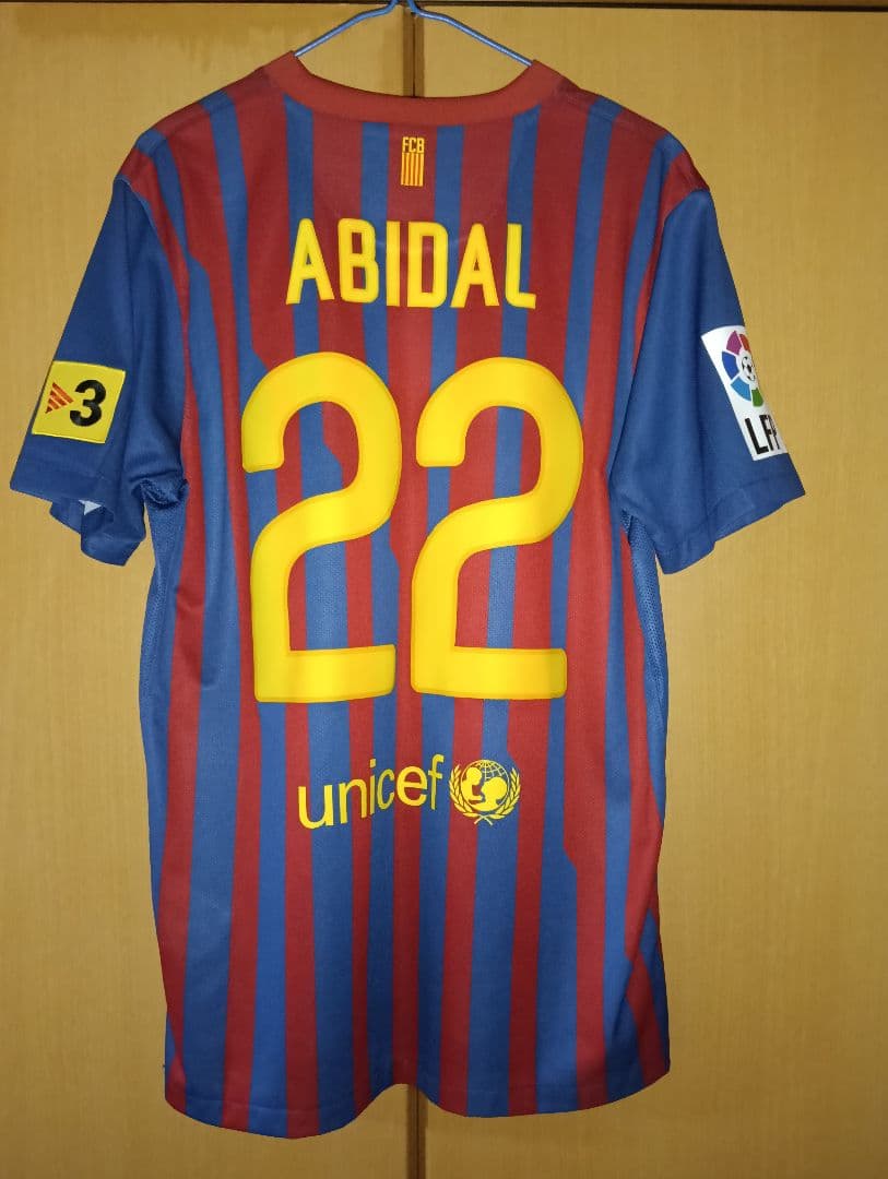 FCバルセロナ ABIDAL 22番　Mサイズ