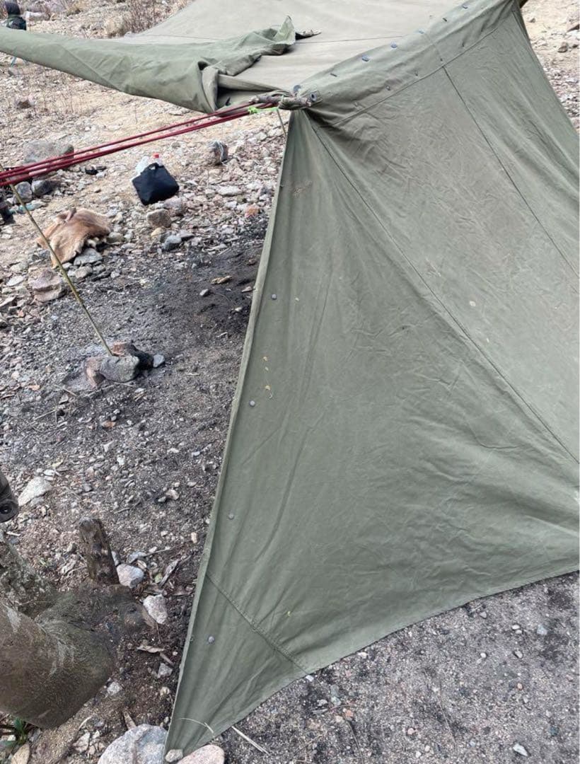 超激レア　40’s US シェルターハーフ　パップテント　軍幕　ビンテージ