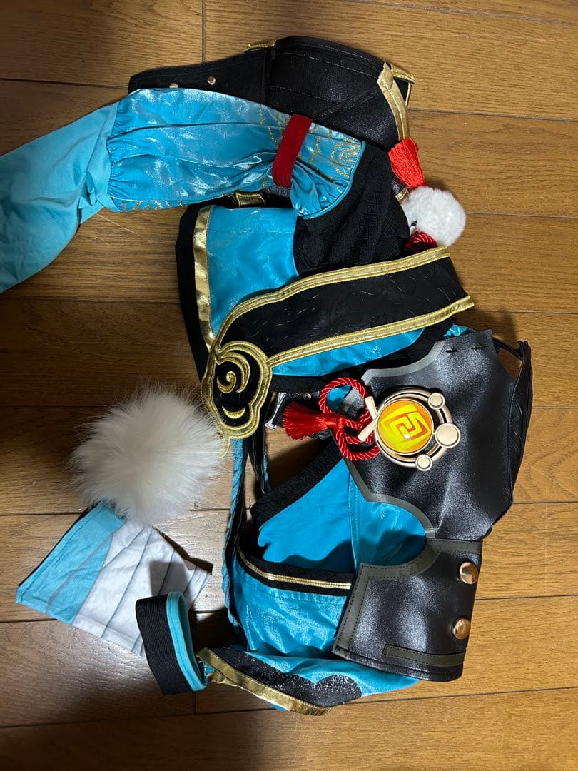 三分妄想【販売終了品】　原神　ゴロー　衣装　ウィッグ　耳2種類付き　下駄付き