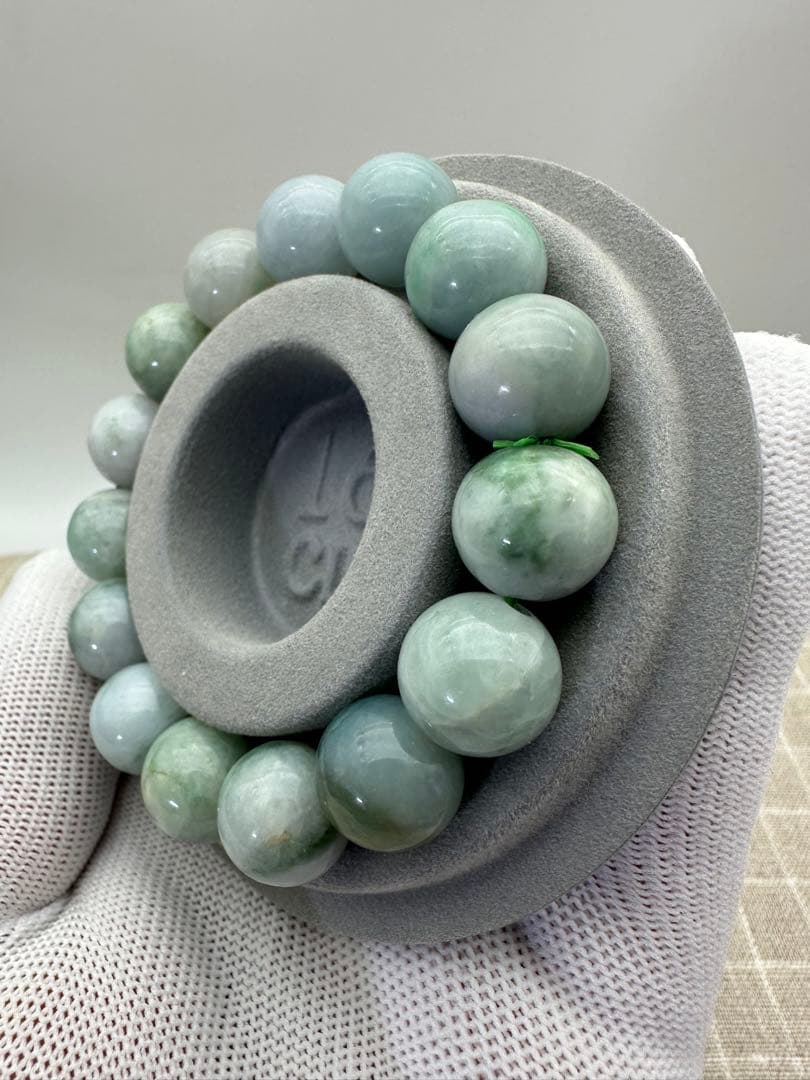 ☆天然☆極上品 極潤糸魚川翡翠美麗☆ろうかん質☆ブレスレット【新品】