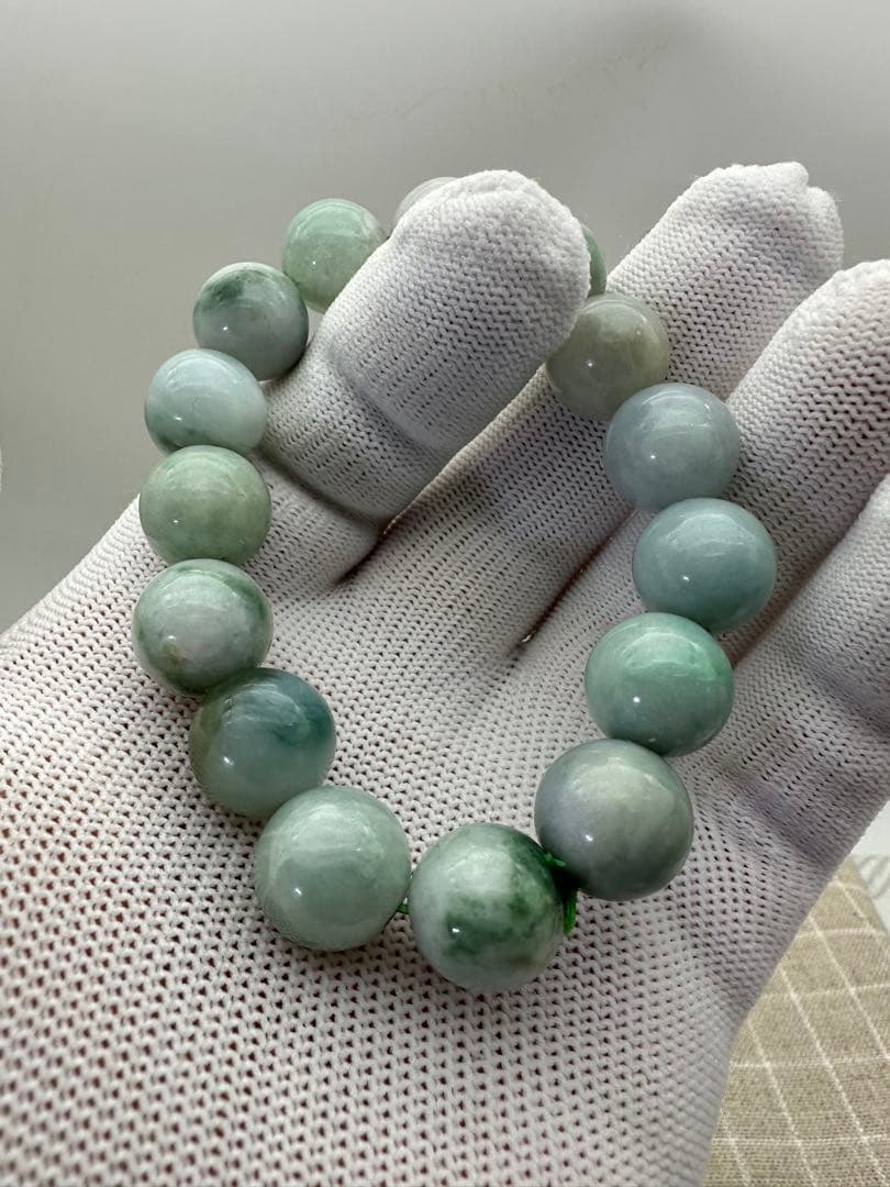 ☆天然☆極上品 極潤糸魚川翡翠美麗☆ろうかん質☆ブレスレット【新品】