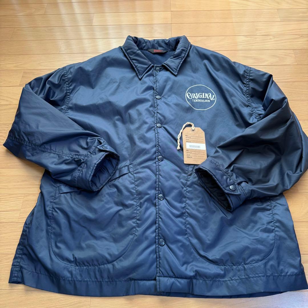 美品テンダーロインTENDERLOIN ナイロンコーチジャケット ネイビー XL