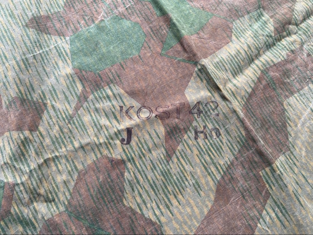 ②1942年製 スイス軍幕 スプリンターカモ ツェルトバーン ミリタリー テント