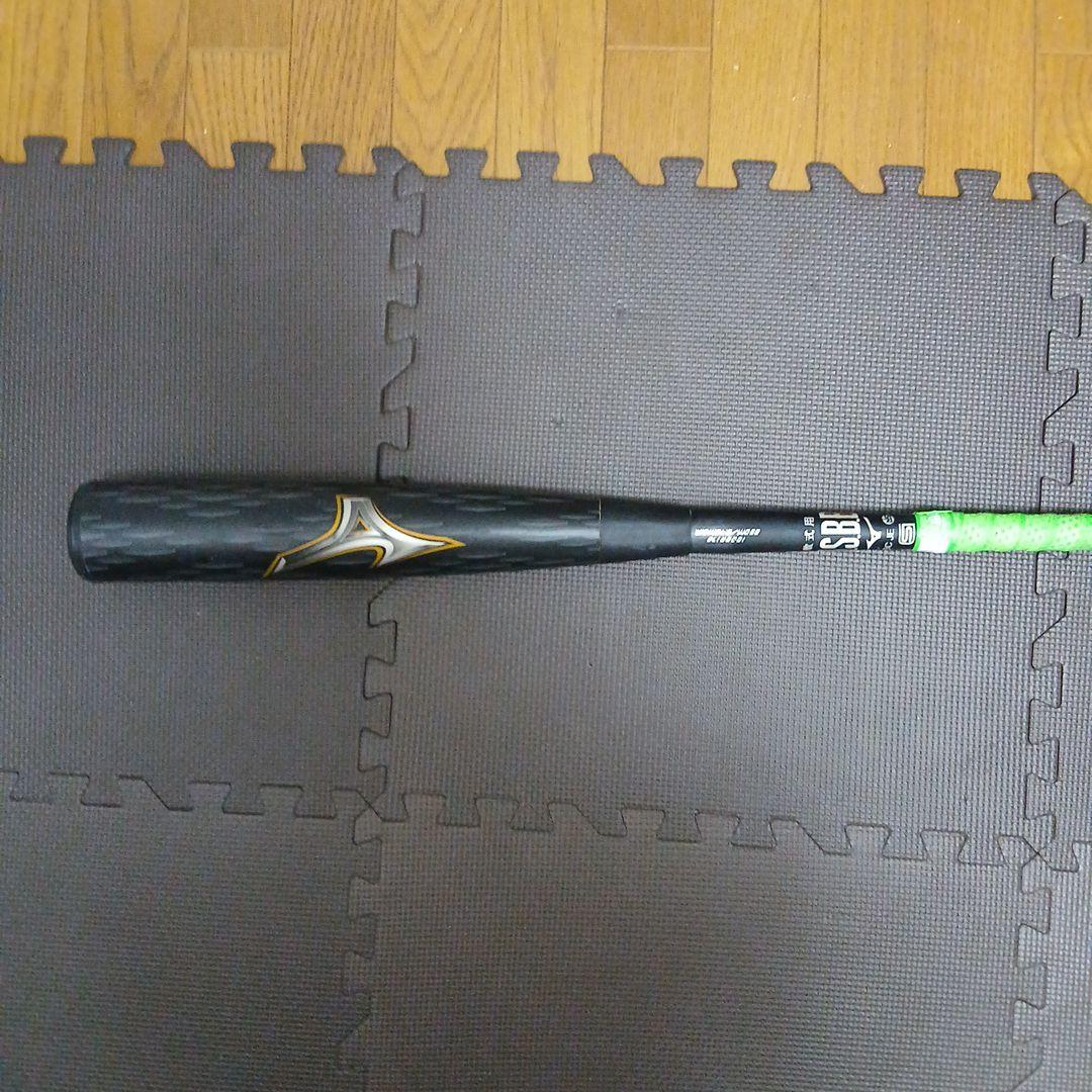 MIZUNOレガシーメタル 83 軟式バット ブラック/グリップ グリーン