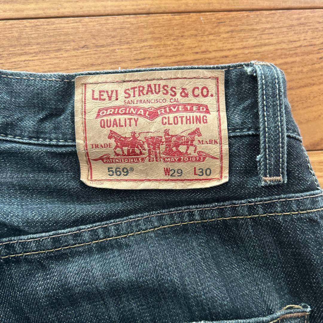 た*い様 Levi's 569 ブラックデニム