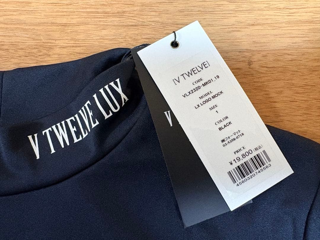 【新品タグ付】 V TWELVE レディース長袖シャツ M ネイビー/ホワイト