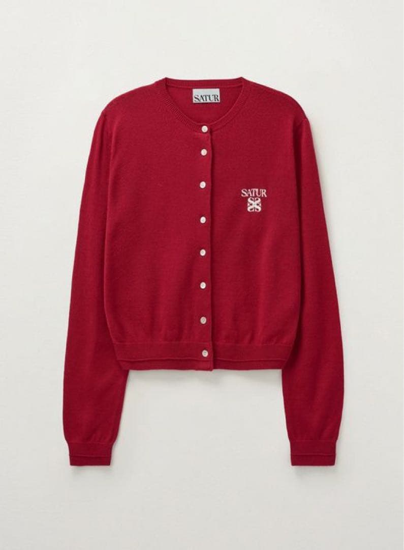 【SATUR】セター　赤カーディガン