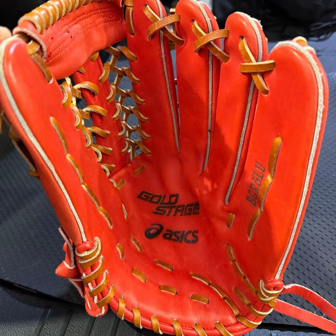 ASICS GOLDSTAGE グローブ BGR5LU 軟式 外野用 アシックス