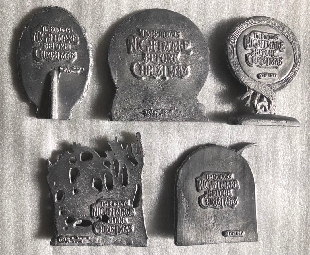 超レア ナイトメアビフォアクリスマス ピュータースタチュー 全5種 彫像