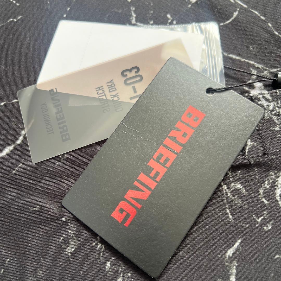 【新品】BRIEFING ブリーフィング　ポロシャツ　大理石柄　メンズ　ゴルフ