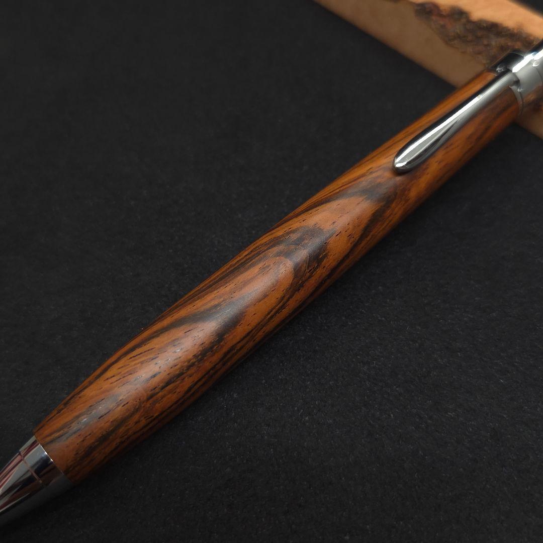 No.38ハンドメイド木軸シャーペンブラジリアンローズウッド(ハカランダ)