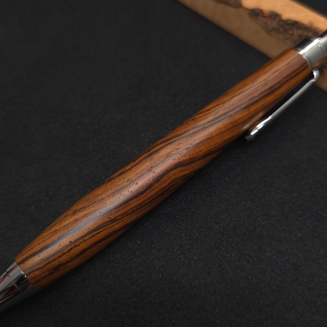 No.38ハンドメイド木軸シャーペンブラジリアンローズウッド(ハカランダ)