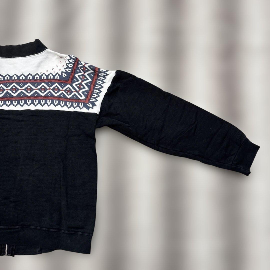 シルバーストーンスウェット　雪柄　トレーナー　Ｌ相当　黒