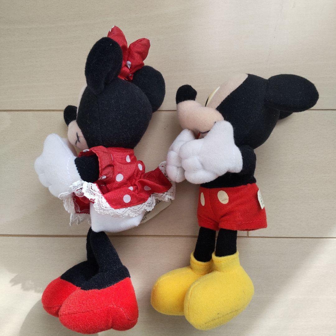 ミッキー ミニー ぬいぐるみバンド クリップ レア