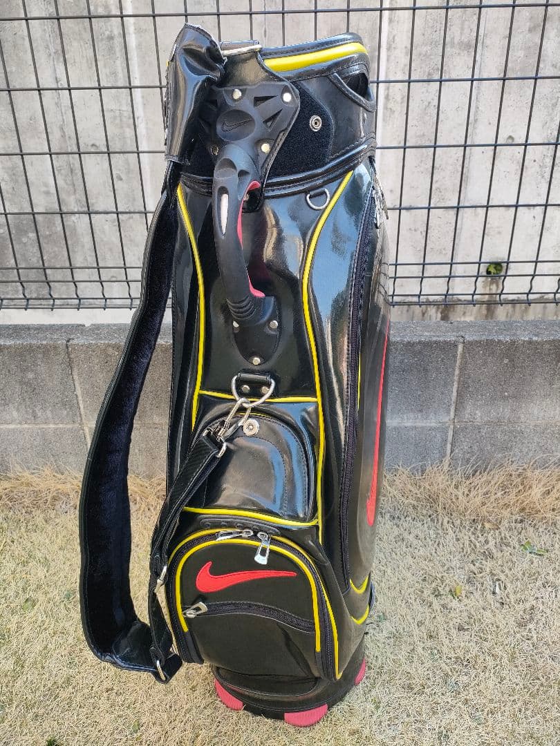 希少　廃盤　激レア　NIKE ナイキゴルフ　キャディバッグ　ビックロゴ　9.5型
