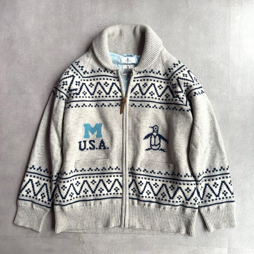 マンシングウェア Munsingwear ゴルフ　カウチンセーター　LL